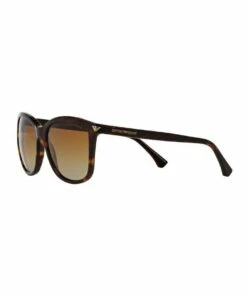 Giorgio Armani Polarised Tortoise Square Sunglasses EA4060F 387580 -RAY-BAN Online Store 553446190 3 720x928