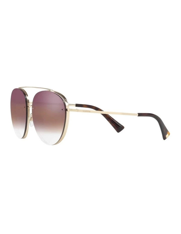 Valentino Gold Aviator Sunglasses VA2009 408799 3 Valentino Gold Aviator Sunglasses VA2009 408799 - Image 3