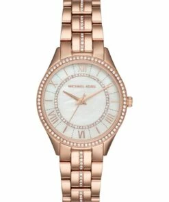 Michael Kors Lauryn Rose Gold Stainless Steel Luxury Watch MK3716