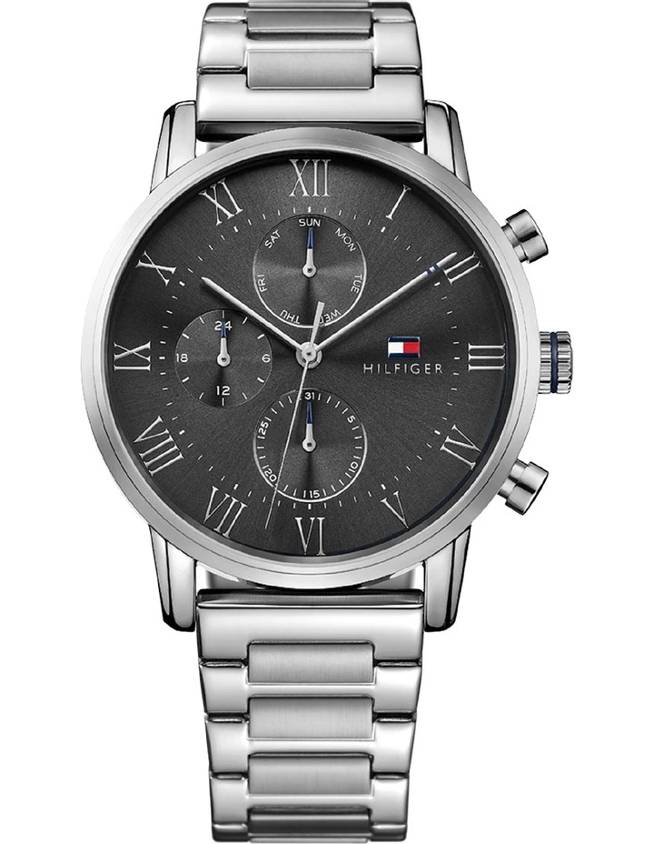 Tommy Hilfiger Kane Grey Stainless Steel Watch 1791397 1 Tommy Hilfiger Kane Grey Stainless Steel Watch 1791397