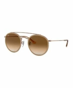 Ray-Ban Round Double Bridge Brown Sunglasses 0RB3647N 1515587012