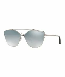 Tom Ford Gunmetal Cat Eye Sunglasses FT0563 409538