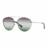 Valentino Gunmetal Aviator Sunglasses VA2009 408404