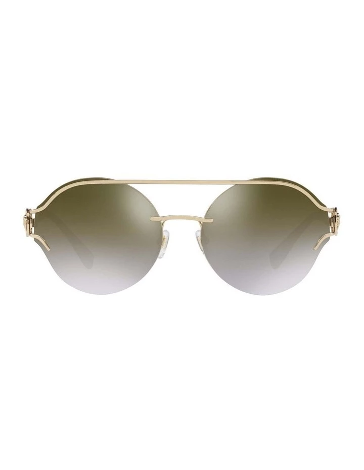 Versace Gold Rimless Round Sunglasses VE2184 410652 2 Versace Gold Rimless Round Sunglasses VE2184 410652 - Image 2
