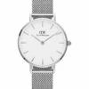 Daniel Wellington Petite Sterling 28mm Silver/White Stainless Steel Quartz Watch