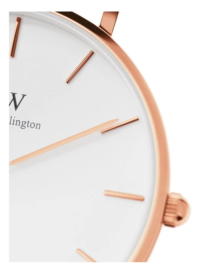 Daniel Wellington Petite St Mawes 28mm Rose Gold Leather Watch 3 Daniel Wellington Petite St Mawes 28mm Rose Gold Leather Watch - Image 3