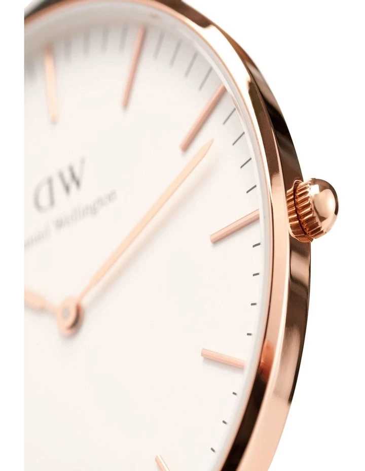 Daniel Wellington Petite St Mawes 28mm Rose Gold Leather Watch 4 Daniel Wellington Petite St Mawes 28mm Rose Gold Leather Watch - Image 4