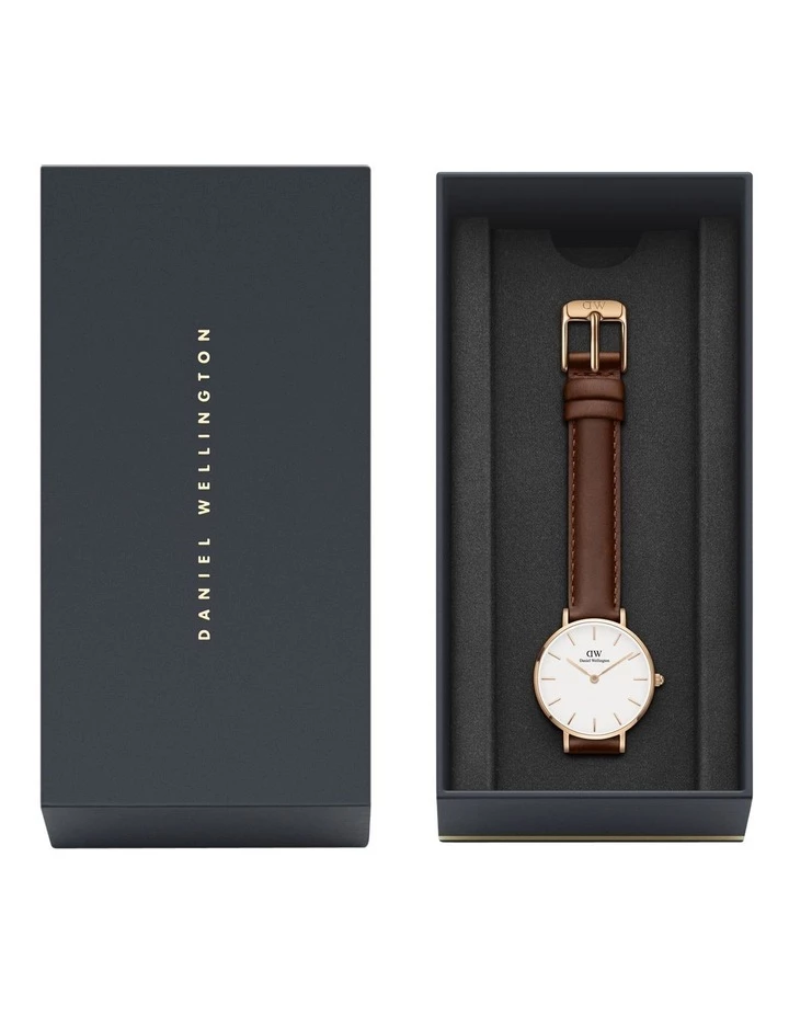 Daniel Wellington Petite St Mawes 28mm Rose Gold Leather Watch 6 Daniel Wellington Petite St Mawes 28mm Rose Gold Leather Watch - Image 6