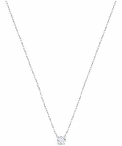 Swarovski Attract Round Silver Necklace