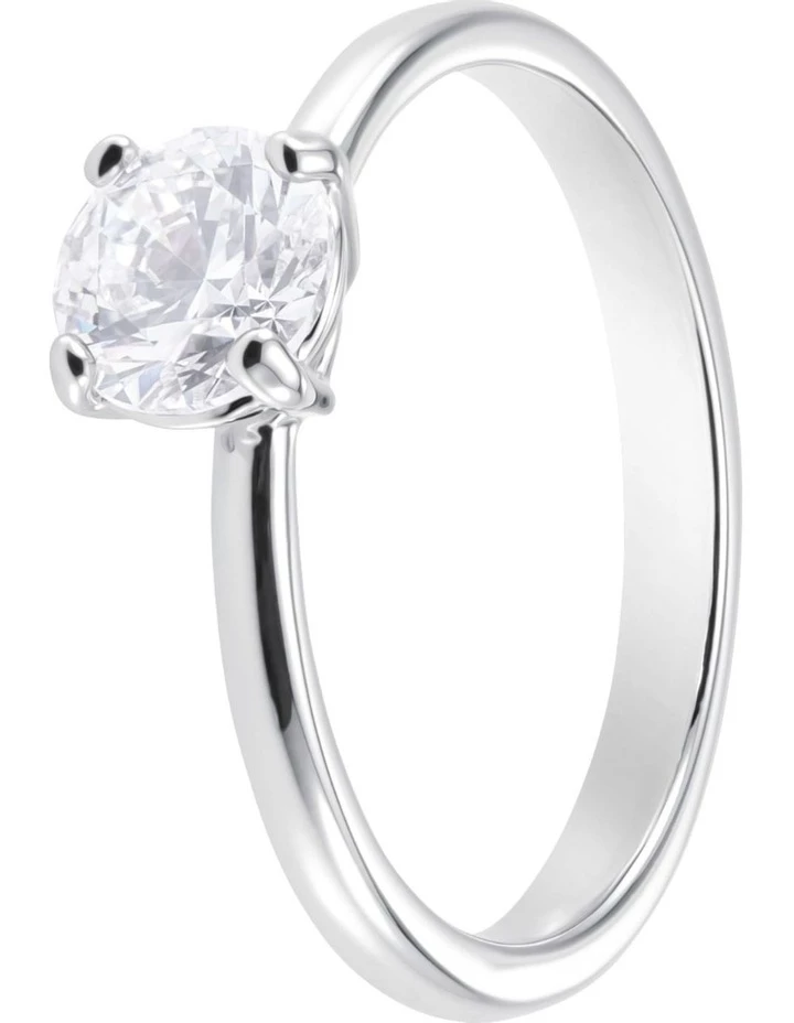 Swarovski Attract Ring - White - Rhodium Plated 2 Swarovski Attract Ring - White - Rhodium Plated - Image 2