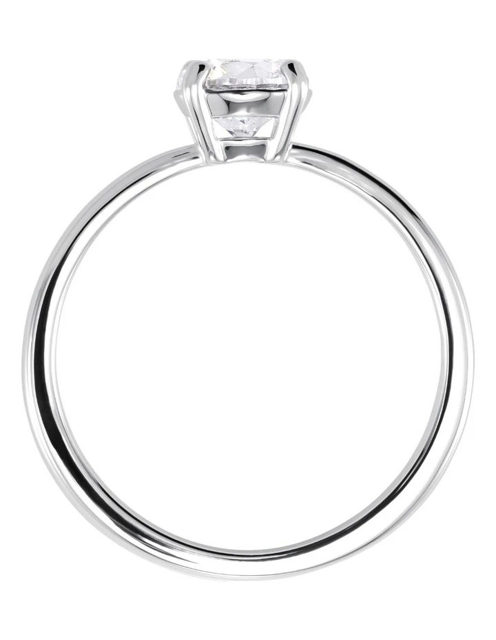 Swarovski Attract Ring - White - Rhodium Plated 3 Swarovski Attract Ring - White - Rhodium Plated - Image 3