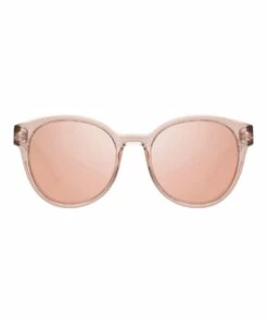 Le Specs Paramount Tan Round Sunglasses
