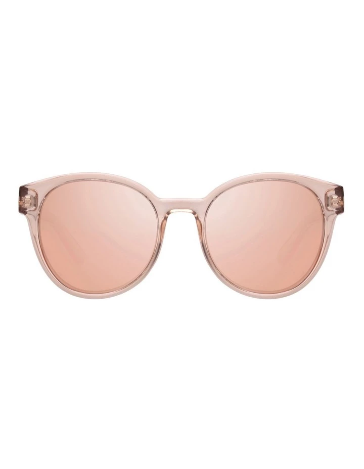 Le Specs Paramount Tan Round Sunglasses 1 Le Specs Paramount Tan Round Sunglasses
