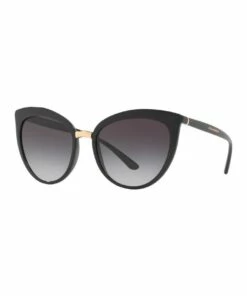 Dolce & Gabbana Black Cat Eye Sunglasses DG6113 412303