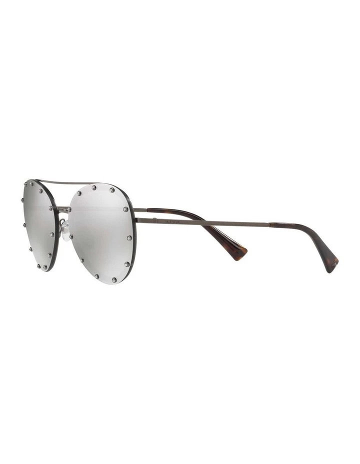 Valentino Gunmetal Aviator Sunglasses VA2013 412611 3 Valentino Gunmetal Aviator Sunglasses VA2013 412611 - Image 3