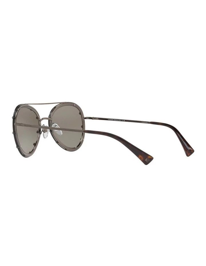 Valentino Gunmetal Aviator Sunglasses VA2013 412611 5 Valentino Gunmetal Aviator Sunglasses VA2013 412611 - Image 5