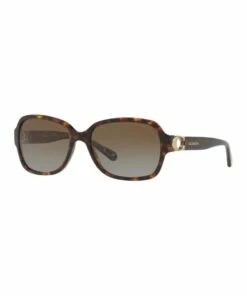 Coach Polarised Tortoise Rectangle Sunglasses HC8241 434369
