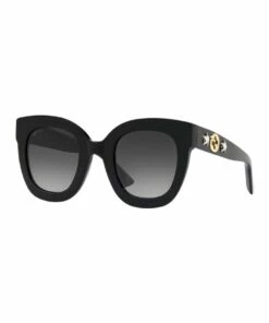 GUCCI Black Cat Eye Sunglasses GG0208S 423428