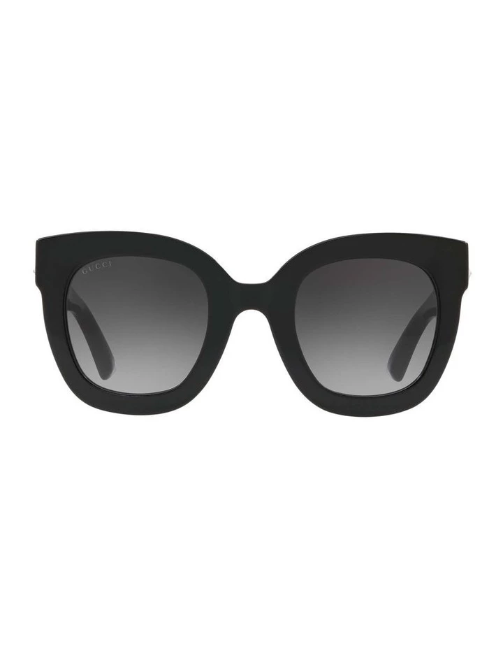 GUCCI Black Cat Eye Sunglasses GG0208S 423428 2 GUCCI Black Cat Eye Sunglasses GG0208S 423428 - Image 2
