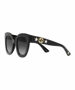 GUCCI Black Cat Eye Sunglasses GG0208S 423428 9 GUCCI Black Cat Eye Sunglasses GG0208S 423428 -RAY-BAN Online Store 594993160 3 720x928