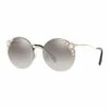 Miu Miu Gold Rimless Round Sunglasses MU 52TS 434378