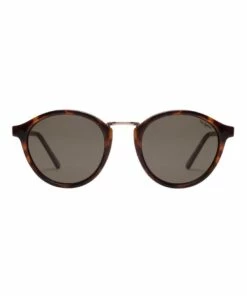Le Specs Paradox Tortoise Round Sunglasses
