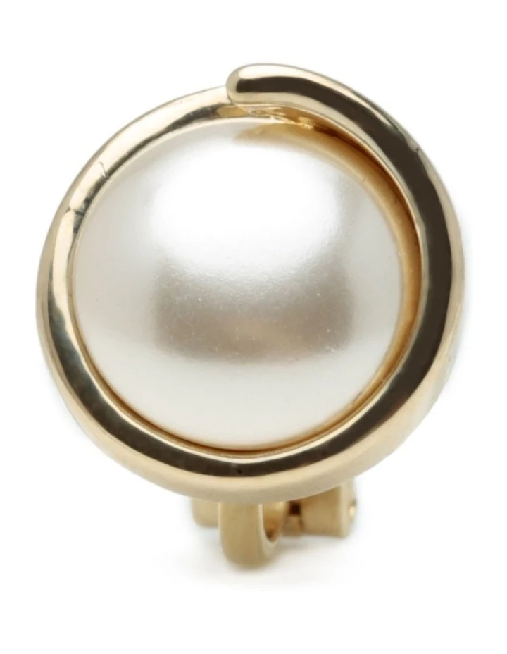 Barcs M886CE-G/P Pearl Clip Earring 3 Barcs M886CE-G/P Pearl Clip Earring - Image 3