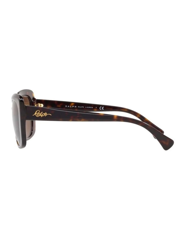 Ralph Lauren Brown Cat Eye Sunglasses RA5241 434404 4 Ralph Lauren Brown Cat Eye Sunglasses RA5241 434404 - Image 4