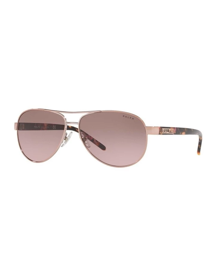 Ralph Lauren Brown Aviator Sunglasses RA4004 434406 1 Ralph Lauren Brown Aviator Sunglasses RA4004 434406