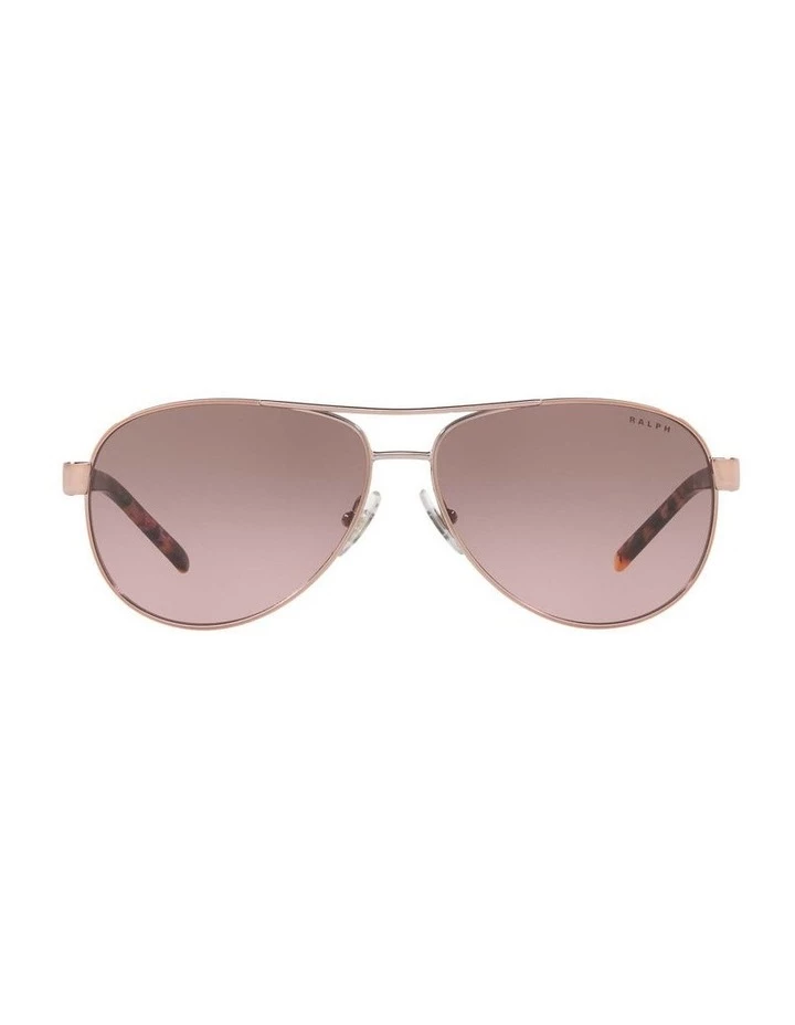 Ralph Lauren Brown Aviator Sunglasses RA4004 434406 2 Ralph Lauren Brown Aviator Sunglasses RA4004 434406 - Image 2