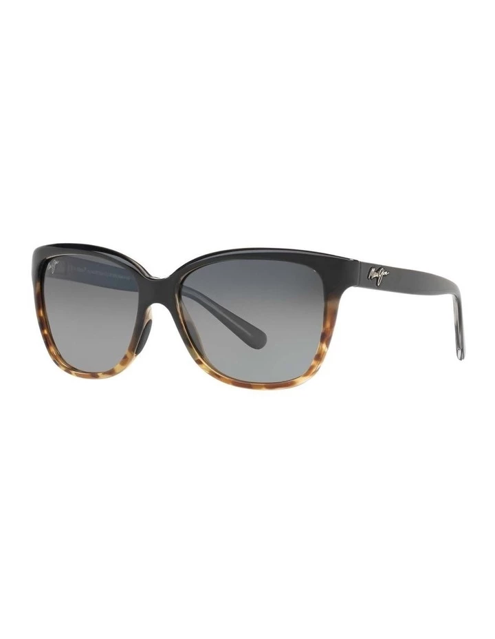 Maui Jim Polarised Grey Cat Eye Sunglasses MJ744 406203 1 Maui Jim Polarised Grey Cat Eye Sunglasses MJ744 406203