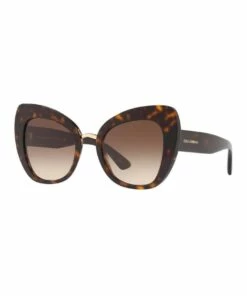 Dolce & Gabbana Brown Cat Eye Sunglasses DG4319 411551