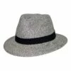 Rigon Travel Trilby Black/White Fedora Hat