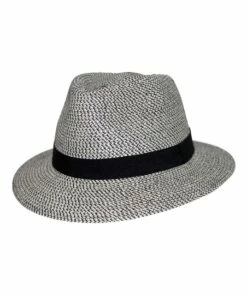 Rigon Travel Trilby Black/White Fedora Hat