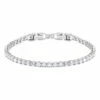 Swarovski Deluxe Silver Rhodium Plated Tennis Bracelet