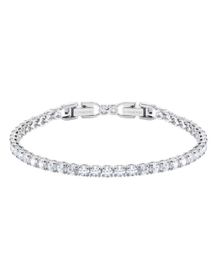 Swarovski Deluxe Silver Rhodium Plated Tennis Bracelet 1 Swarovski Deluxe Silver Rhodium Plated Tennis Bracelet