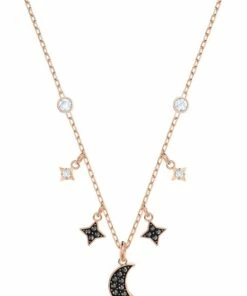 Swarovski Symbolic Moon Rose Gold Necklace