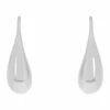 Trent Nathan Polished Silver Fish Hook Silver Earrings