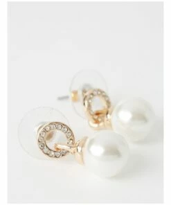 Trent Nathan Stone-Set Pearl Door Knocker Ivory Earrings -RAY-BAN Online Store 624042100 3 720x928
