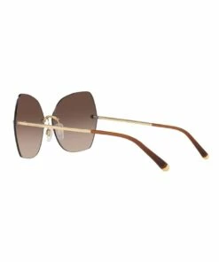 Dolce & Gabbana Brown Rimless Butterfly Sunglasses DG2204 436453 -RAY-BAN Online Store 627166810 5 720x928
