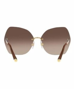 Dolce & Gabbana Brown Rimless Butterfly Sunglasses DG2204 436453 -RAY-BAN Online Store 627166810 7 720x928