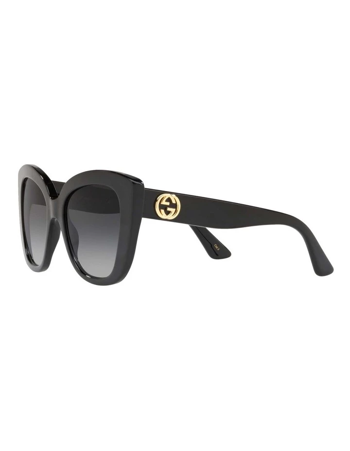 GUCCI Grey Cat Eye Sunglasses GG0327S 437444 3 GUCCI Grey Cat Eye Sunglasses GG0327S 437444 - Image 3