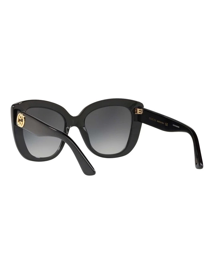 GUCCI Grey Cat Eye Sunglasses GG0327S 437444 6 GUCCI Grey Cat Eye Sunglasses GG0327S 437444 - Image 6