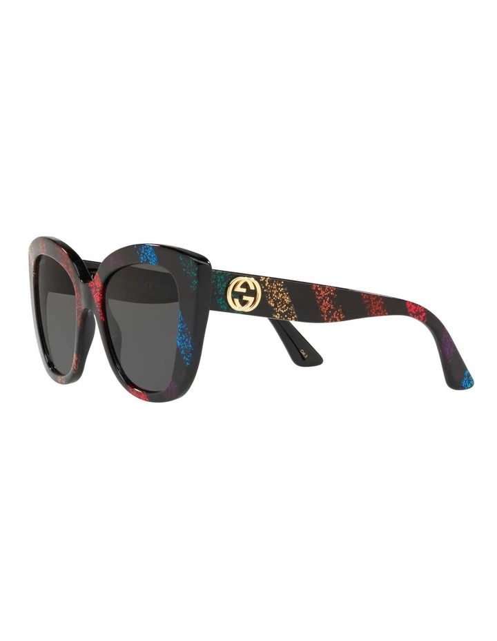 GUCCI Grey Cat Eye Sunglasses GG0327S 437445 3 GUCCI Grey Cat Eye Sunglasses GG0327S 437445 - Image 3