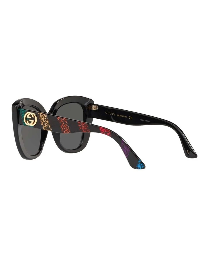 GUCCI Grey Cat Eye Sunglasses GG0327S 437445 5 GUCCI Grey Cat Eye Sunglasses GG0327S 437445 - Image 5
