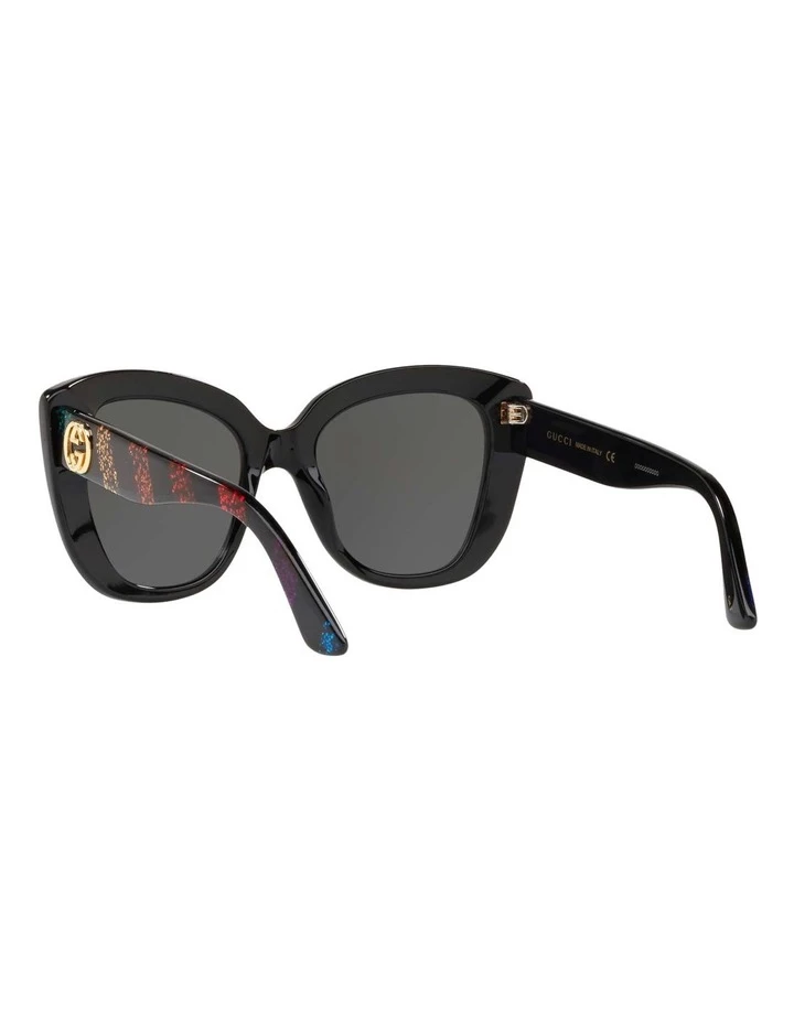 GUCCI Grey Cat Eye Sunglasses GG0327S 437445 6 GUCCI Grey Cat Eye Sunglasses GG0327S 437445 - Image 6