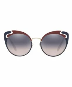 Miu Miu Grey Metal Cat Eye Sunglasses MU57TS 436449 436449