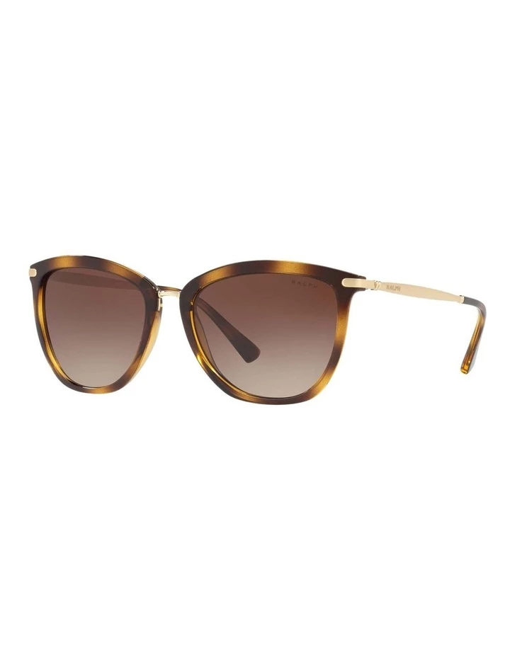 Ralph Lauren Brown Cat Eye Sunglasses RA5245 436868 1 Ralph Lauren Brown Cat Eye Sunglasses RA5245 436868