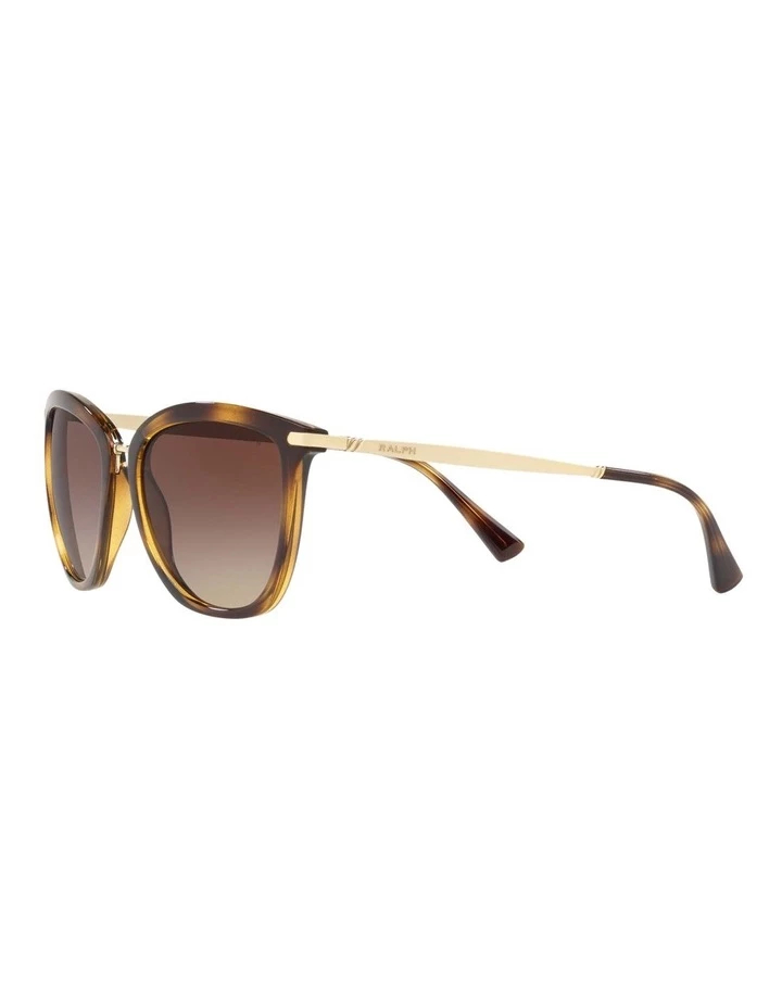 Ralph Lauren Brown Cat Eye Sunglasses RA5245 436868 3 Ralph Lauren Brown Cat Eye Sunglasses RA5245 436868 - Image 3