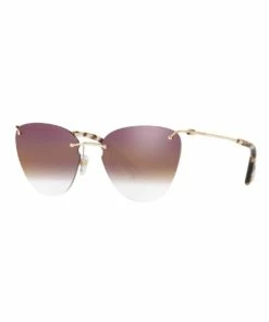 Valentino Gold Metal Cat Eye Sunglasses VA2022 437594
